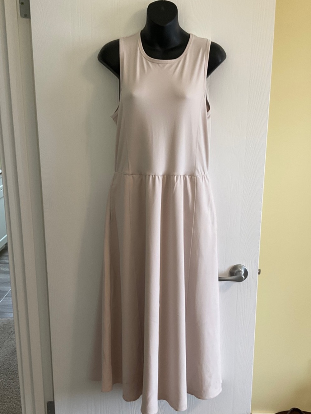 Thread & Supply Sleeveless Maxi Dress in Light Beige
